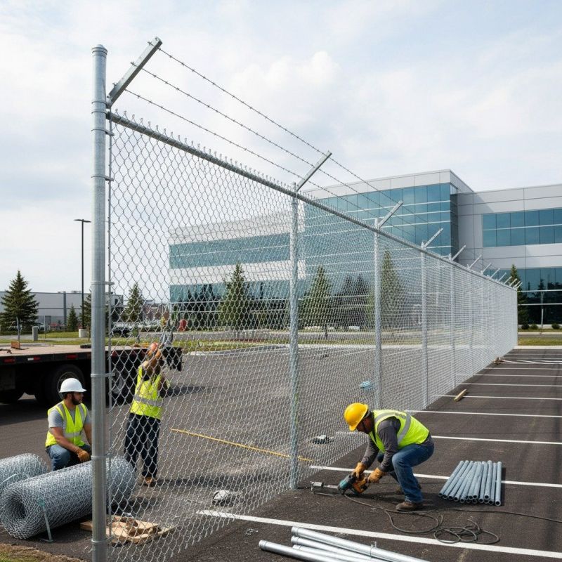 Chain Link Fence Building