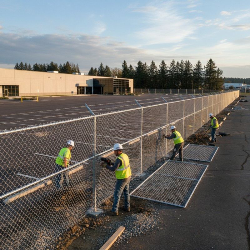 Chain Link Fence Building